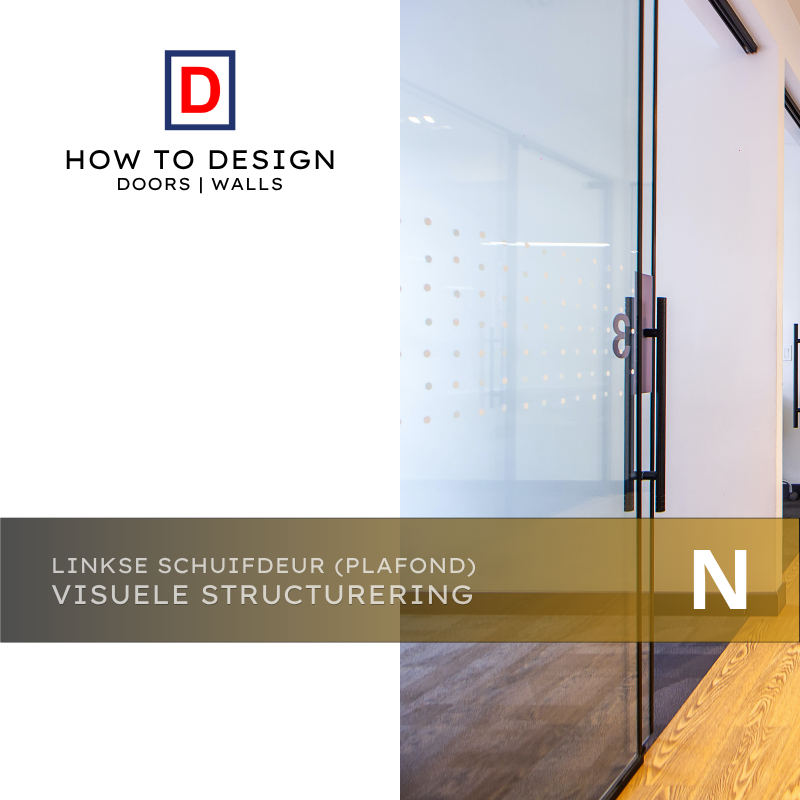 Linkse Schuifdeur Plafond aansluitend Visuele Structurering