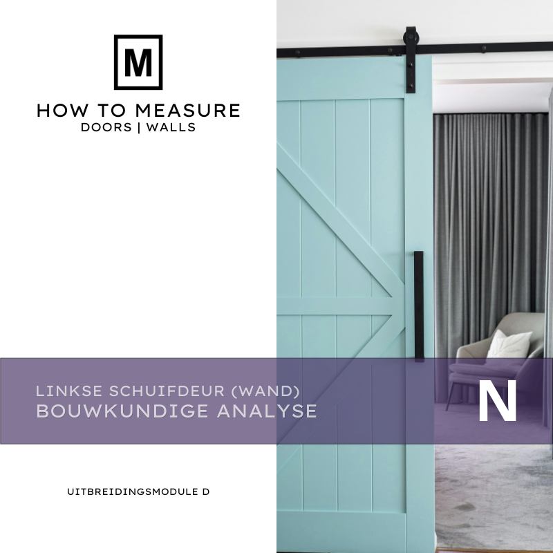Linkse Schuifdeur Wand aansluitend Uitbreidingsmodule D Bouwkundige analyse