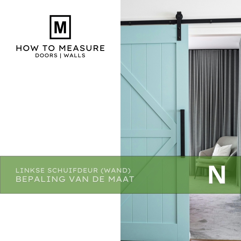 Linkse Schuifdeur Wand aansluitend Bepaling van de Maat