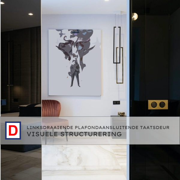 Linksdraaiende Plafondaansluitende Taatsdeur Visuele Structurering