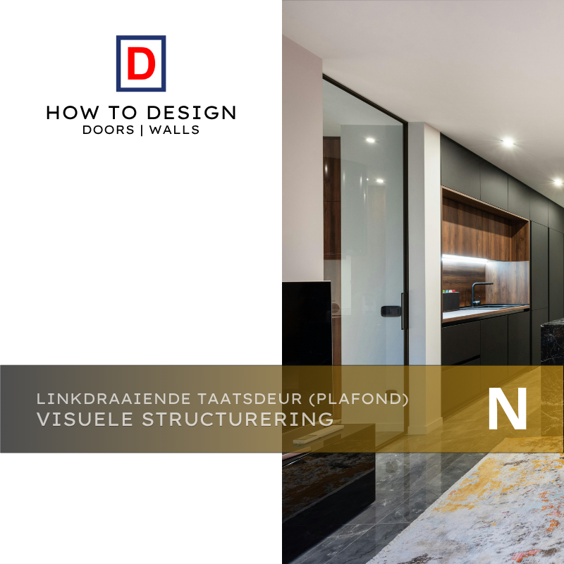 Linksdraaiende Taatsdeur Plafond aansluitend Visuele Structurering