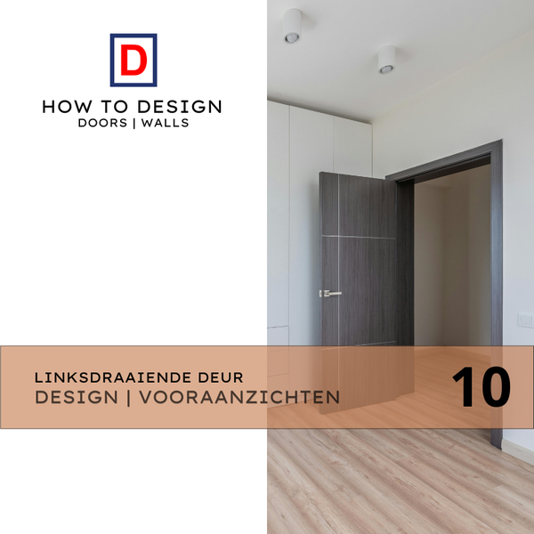 PDF-pakket 10 Vooraanzichten Linksdraaiende Deuren - Complete Ontwerpcursus