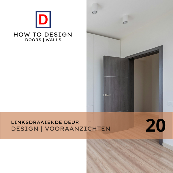 PDF-pakket 20 Vooraanzichten Linksdraaiende Deuren - Complete Ontwerpcursus