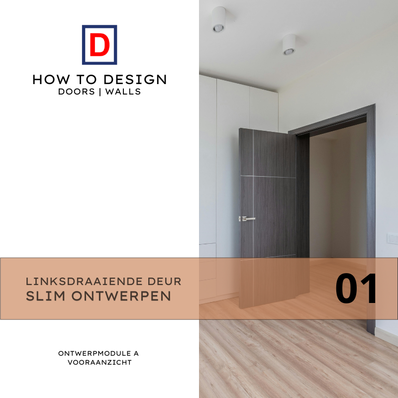 Linksdraaiende Deur Ontwerpmodule A Bundel 01 vooraanzicht