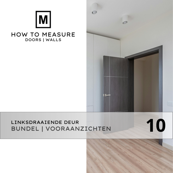 PDF-pakket 10 Vooraanzichten Linksdraaiende Deuren