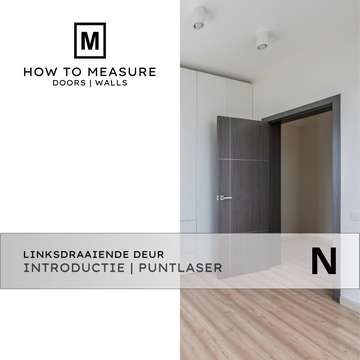 Introductie Linksdraaiende Deur Opmeten met Puntlaser – PDF-Cursus voor Thuisstudie