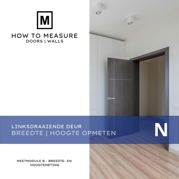 Linksdraaiende Deur - Breedte en Hoogte Opmeten - Meetmodule