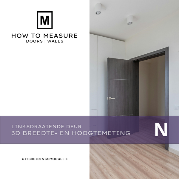 Linksdraaiende Deur Uitbreidingsmodule E 3D Breedte- en hoogtemeting