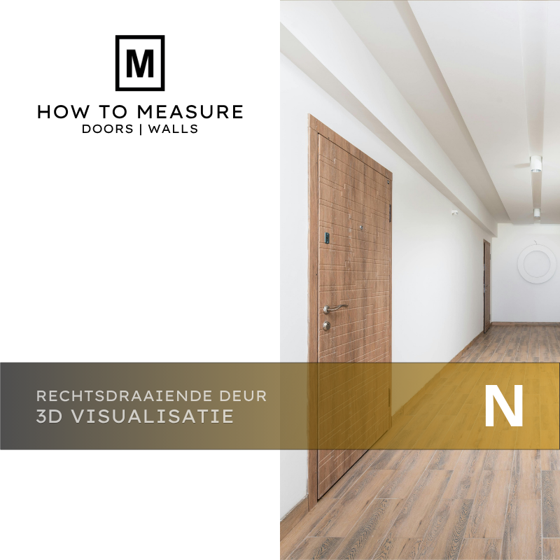 Rechtsdraaiende Deur 3D Visualisatie