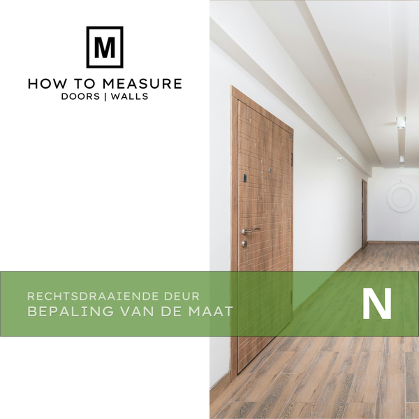 Rechtsdraaiende Deur Bepaling van de Maat