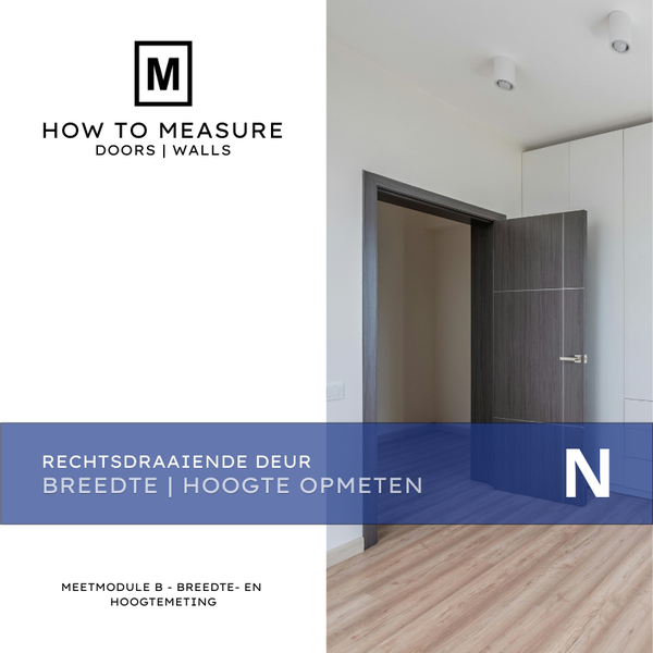 Rechtsdraaiende Deur - Breedte en Hoogte Opmeten - Meetmodule