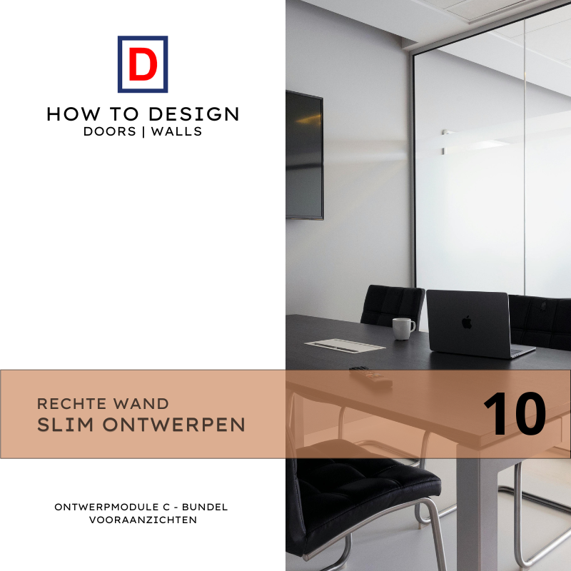 Rechte wand Ontwerpmodule C Bundel 10 vooraanzichten