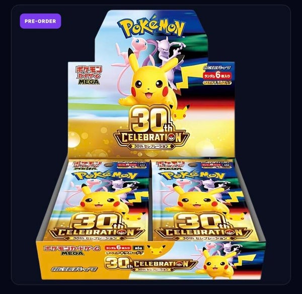Japanse Pokémon Card Game MEGA: 30th Celebration Booster Box (M6a)