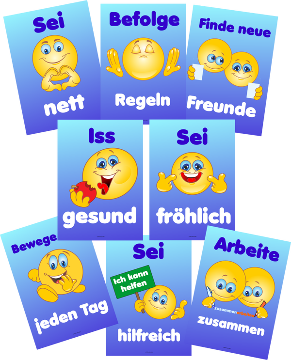 Posterset „Gute Vorsätze“