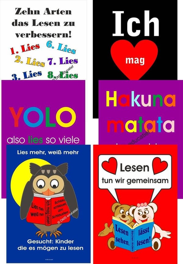 Plakat-Paket 'Lesen'