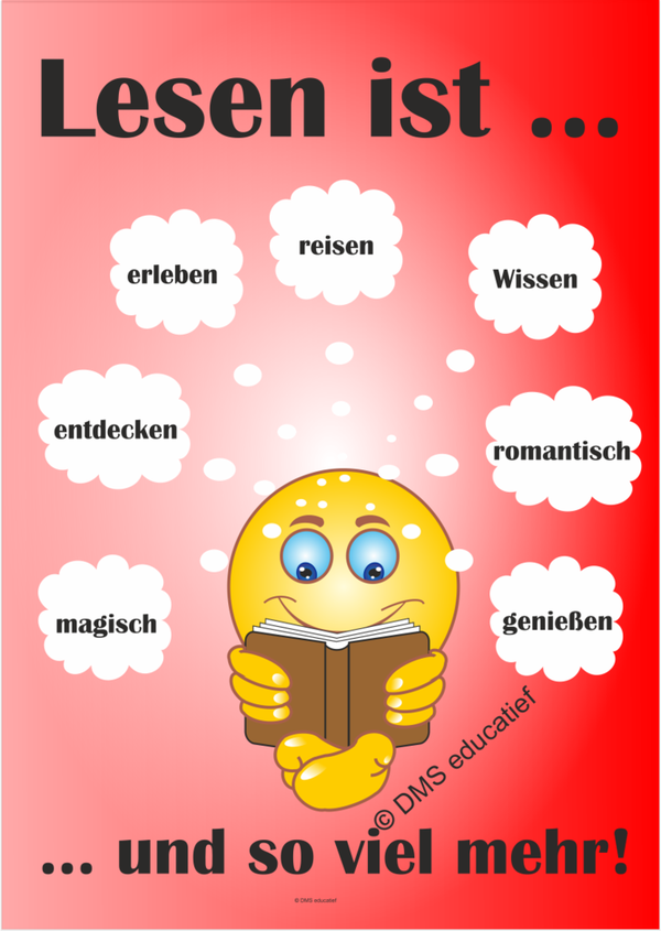 Poster 'Lesen ist ...'