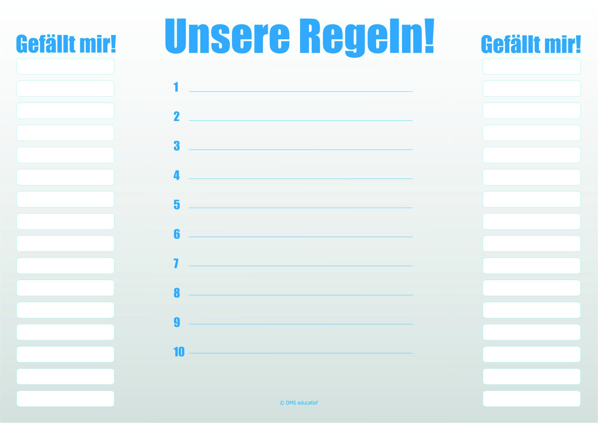 Poster „Unsere Regeln“ A3
