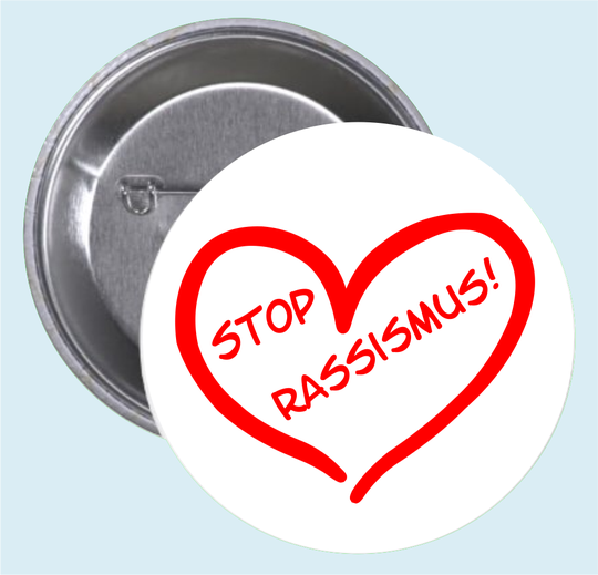 Button 'Stop Rassismus'