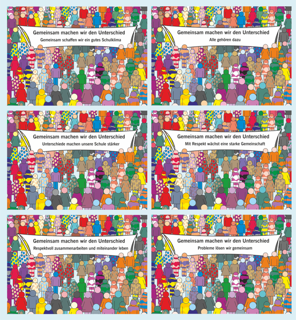 Posterset „Gemeinsam machen wir den Unterschied“