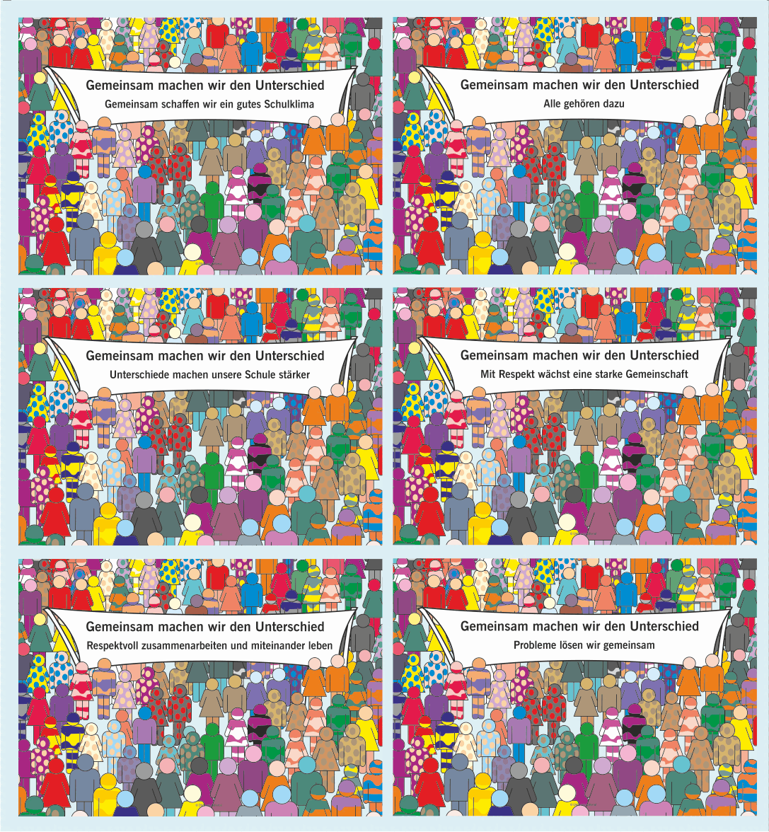 Posterset „Gemeinsam machen wir den Unterschied“