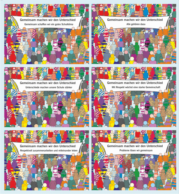 Posterset „Gemeinsam machen wir den Unterschied“