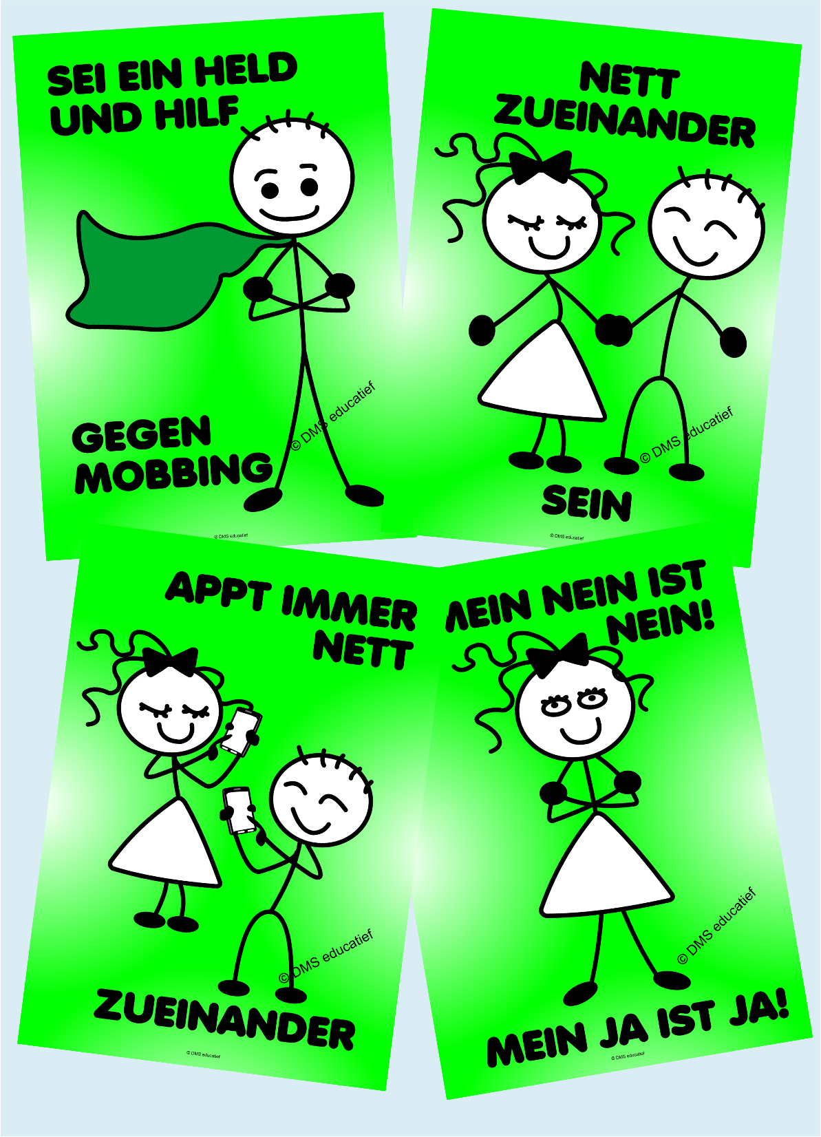 Plakat-Paket 'NETT ZUEINANDER SEIN'