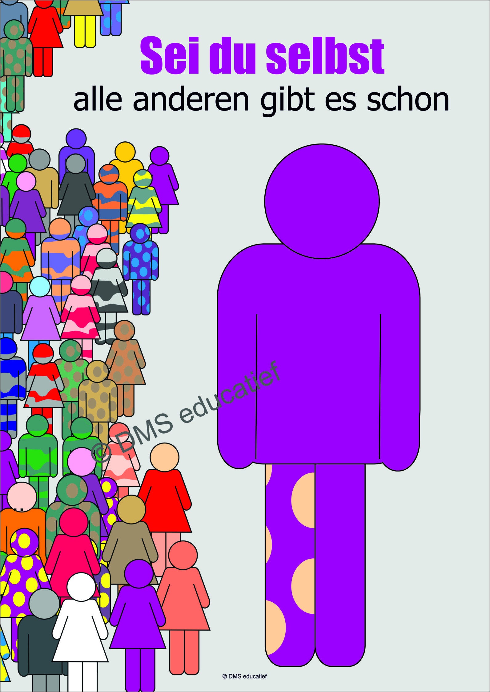 Poster „Sei du selbst“ A3