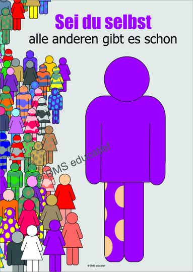 Poster „Sei du selbst“ A3