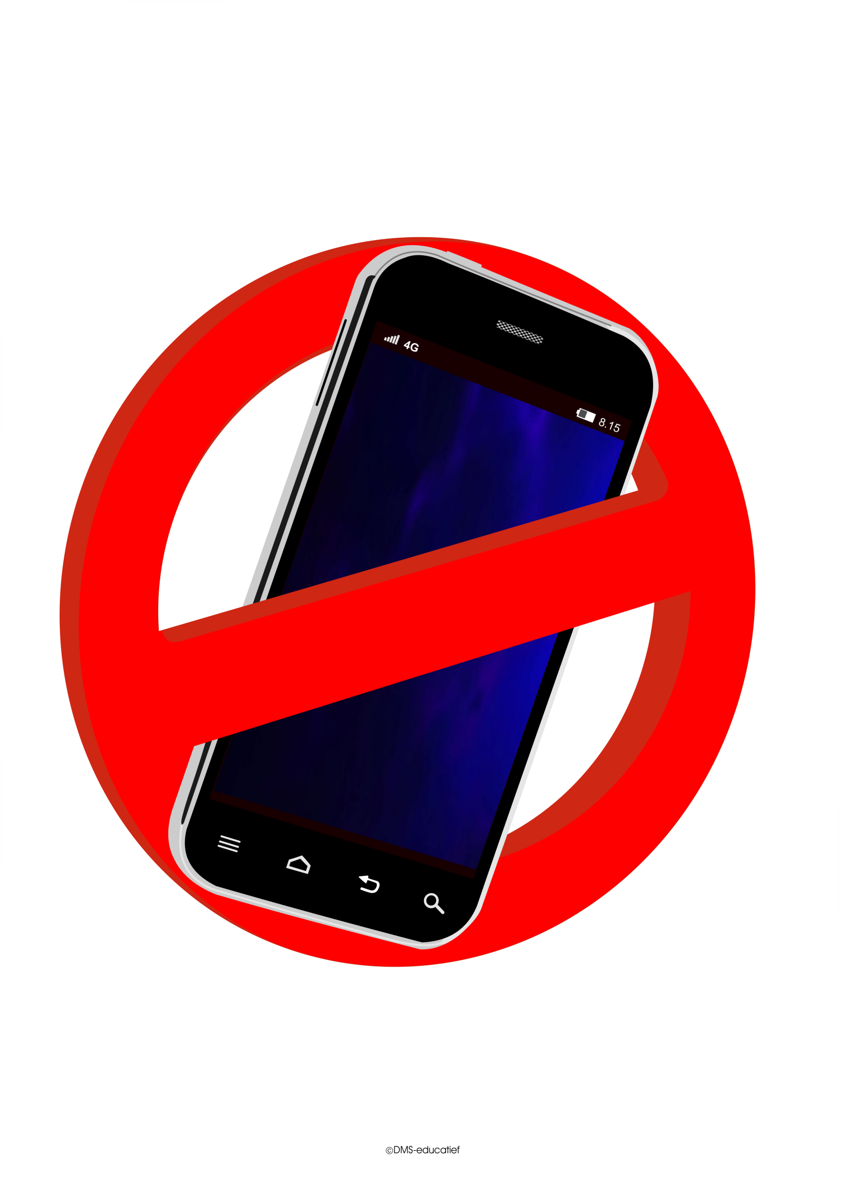 Fensterplakate 'Smartphone verboten'