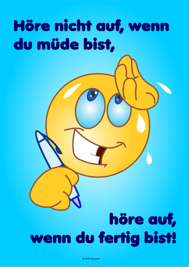 Poster: Höre nicht auf