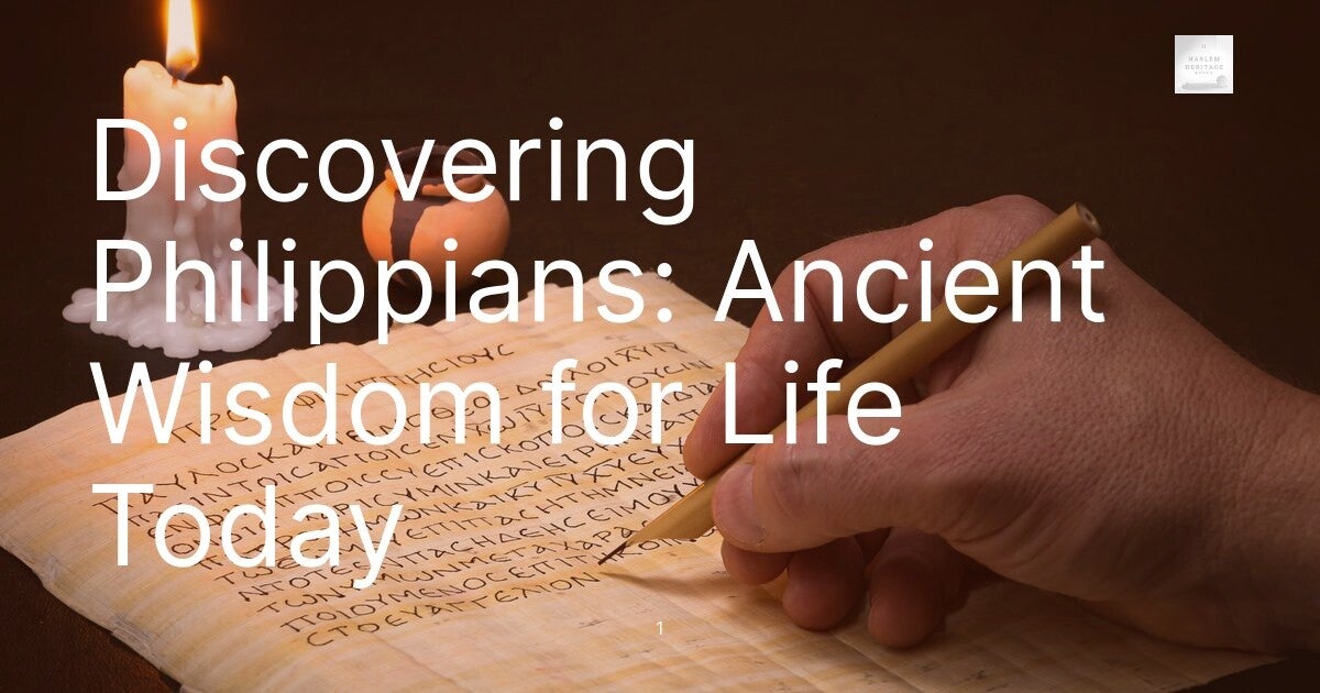 Discovering Philippians: Ancient Wisdom for Life Today