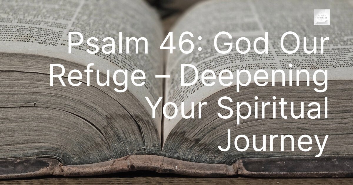 Psalm 46: God Our Refuge – Deepening Your Spiritual Journey