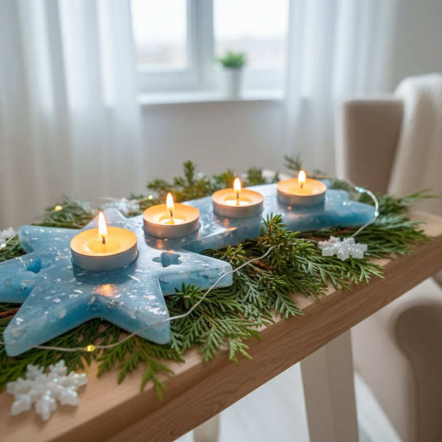 Adventskranz Sternschnuppe