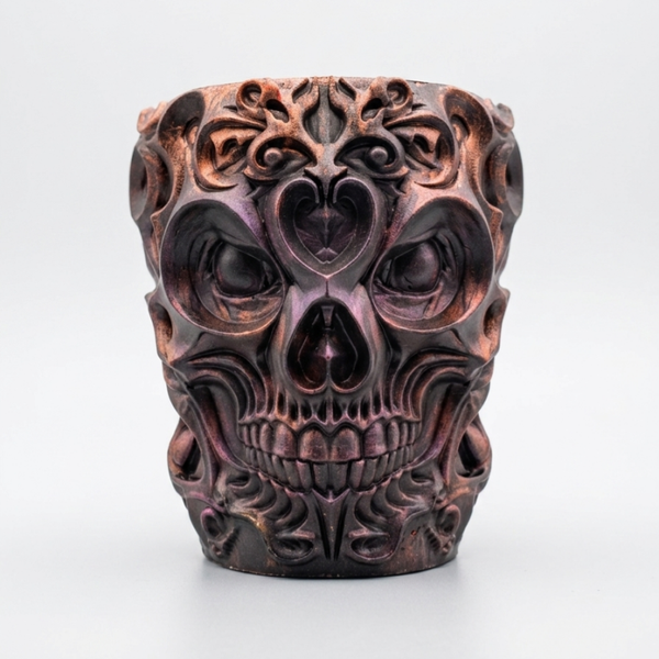 Totenkopf-Becher aus Epoxidharz – Dein düsteres Highlight