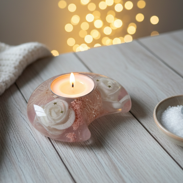 Teelichthalter Heart& Moon & Star