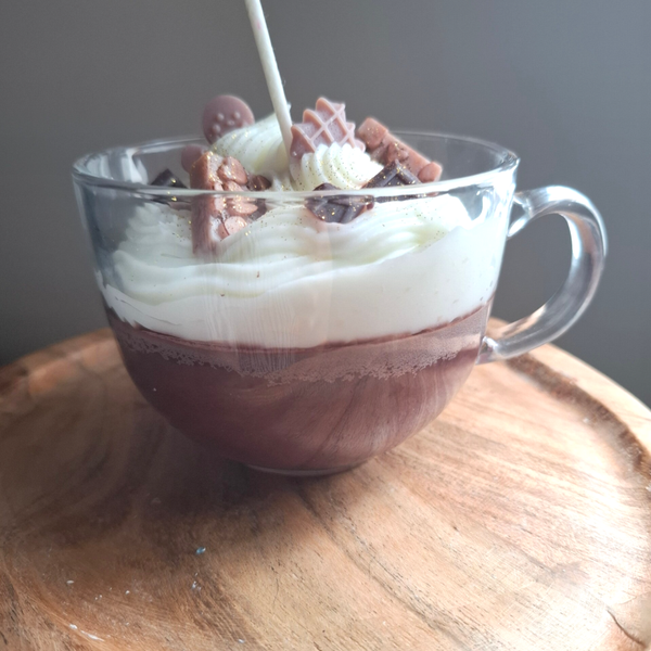 Hot Chocolate or Coffee love Kerze