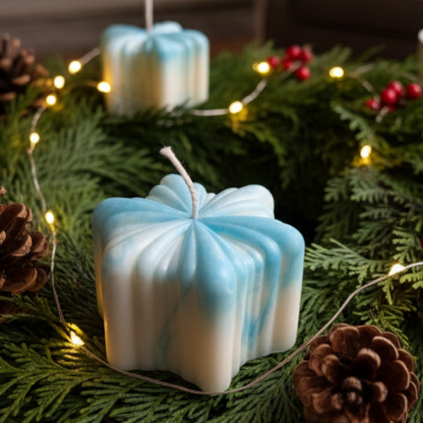 Schneeflöckchen Kerze