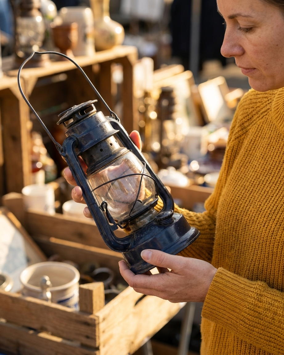 Kultflohmarkt auf dem Messegelände in Idar-Oberstein mit vielen Ständen und Besuchern