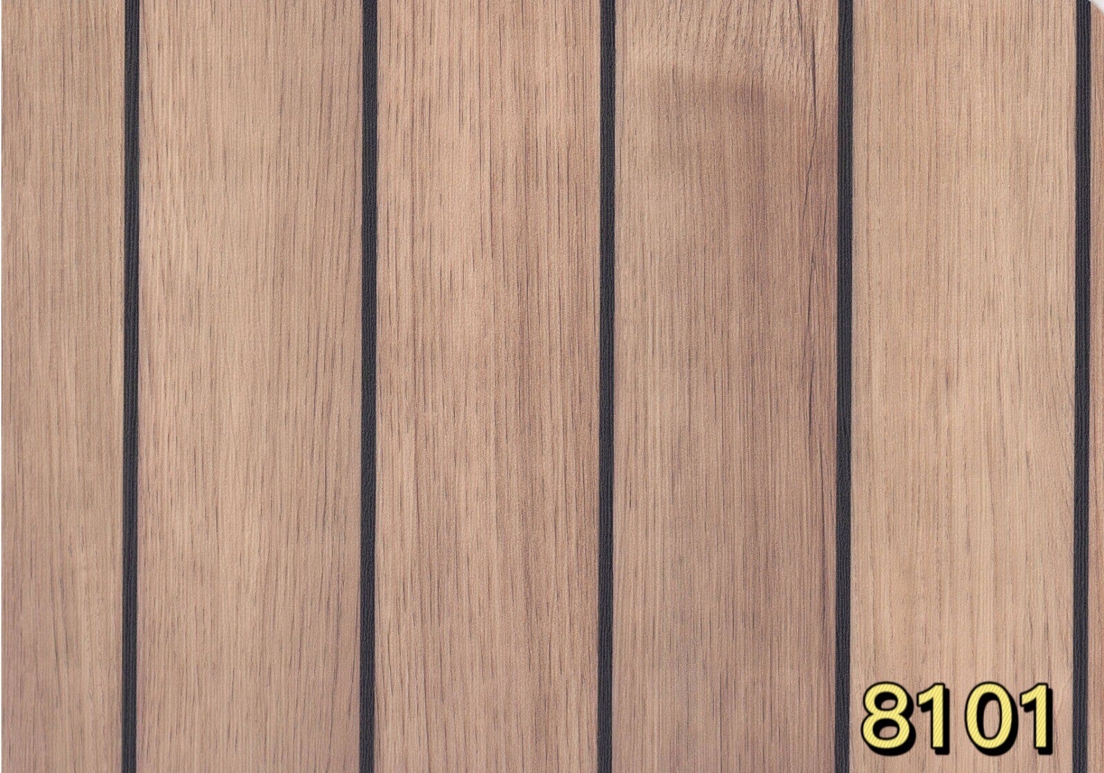 Teak look Vinyl 2 mm dik, 200 cm breed, prijs per 50 cm.