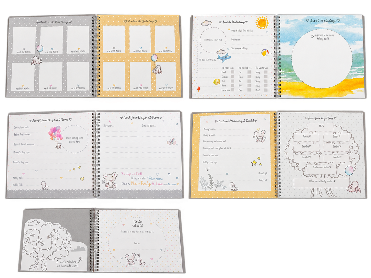 Baby record book.