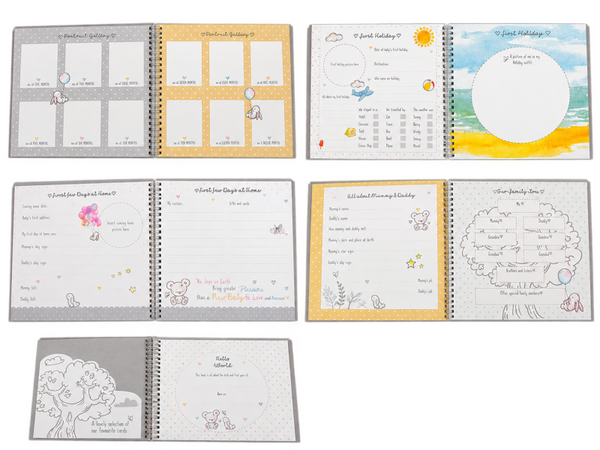 Baby record book.