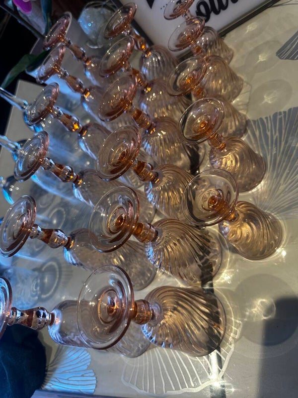 Verre teinte rosé