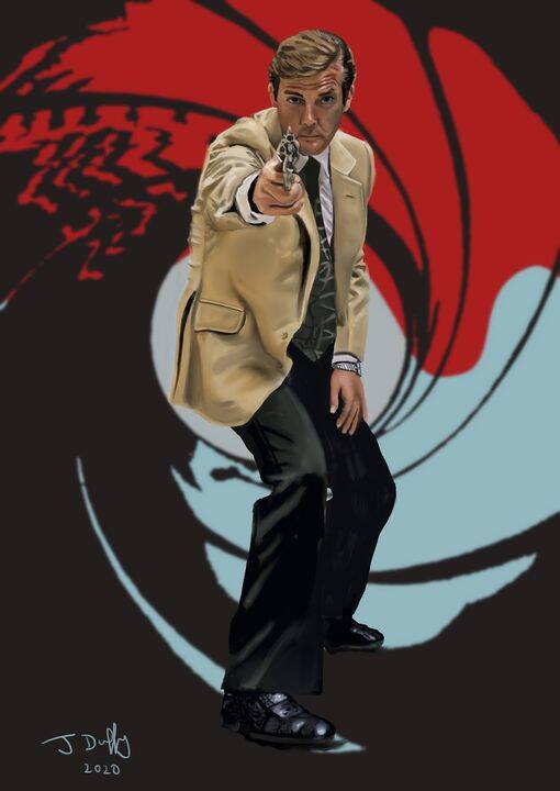 Roger Moore as James Bond