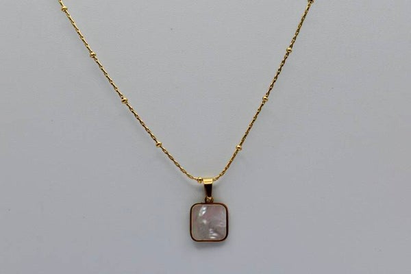 cadena cristales blancos