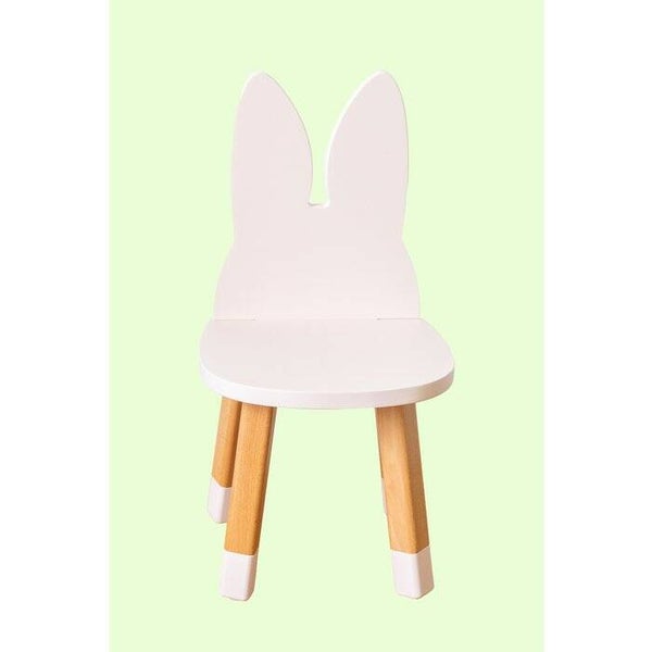 Poederroze mini konijnenstoel