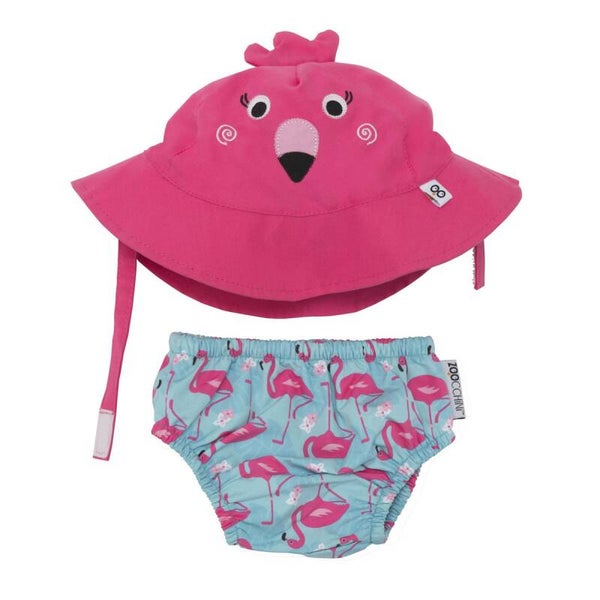 Zoocchini UV zwemluier setje Franny the Flamingo