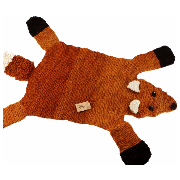 Fox vloerkleed van ecologisch verantwoorde biologische wol - FOXY - Kenana Knitters
