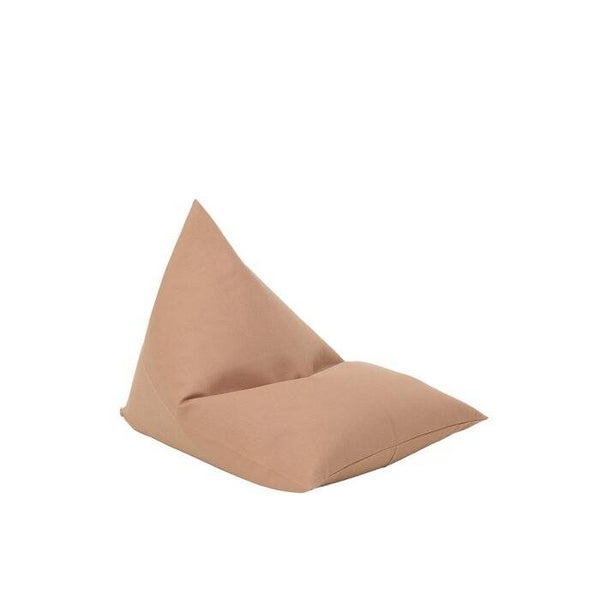 Effen warme beige stijlvolle zitzak