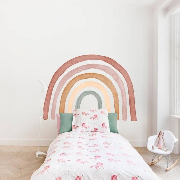 Muursticker rainbow 140 x 90 cm