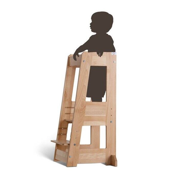 tiSsi® leertoren, ontdekking die meegroeit met je kind, naturel beuken